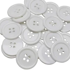 Assorted Large Plastic Buttons for Crafting and Sewing 100 Pieces