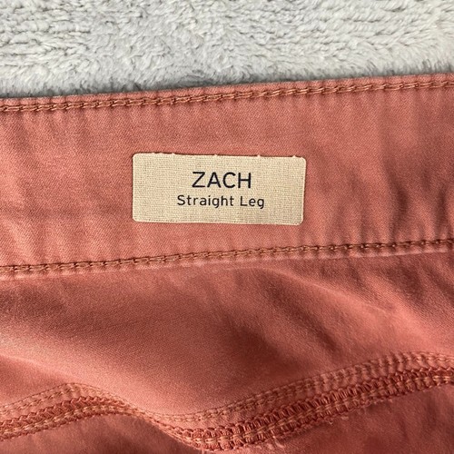 Mavi Jeans Mens 35x34 Pink Coral Salmon Zach Straight Leg Twill Pants 5 Pocket - Picture 7 of 12