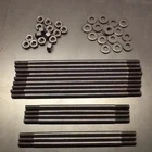 AirCooled Engine 8mm Chromoly Dual Port Head Stud Kit W/ Washers & Nuts