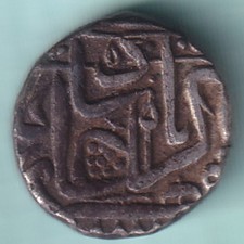 MUGHAL INDIA MOHAMMED AKBAR MAHMUDI RARE SILVER COIN