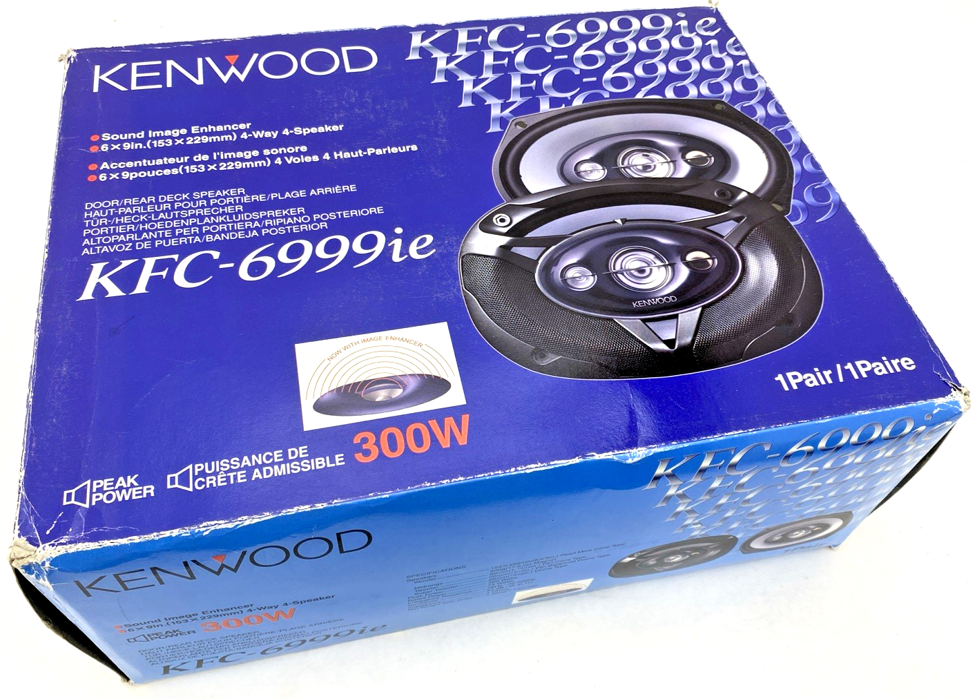 DENTED TWEETER PAIR KENWOOD KFC-6999ie 6 X 9“ 4-WAY 300W CAR AUDIO SPEAKERS