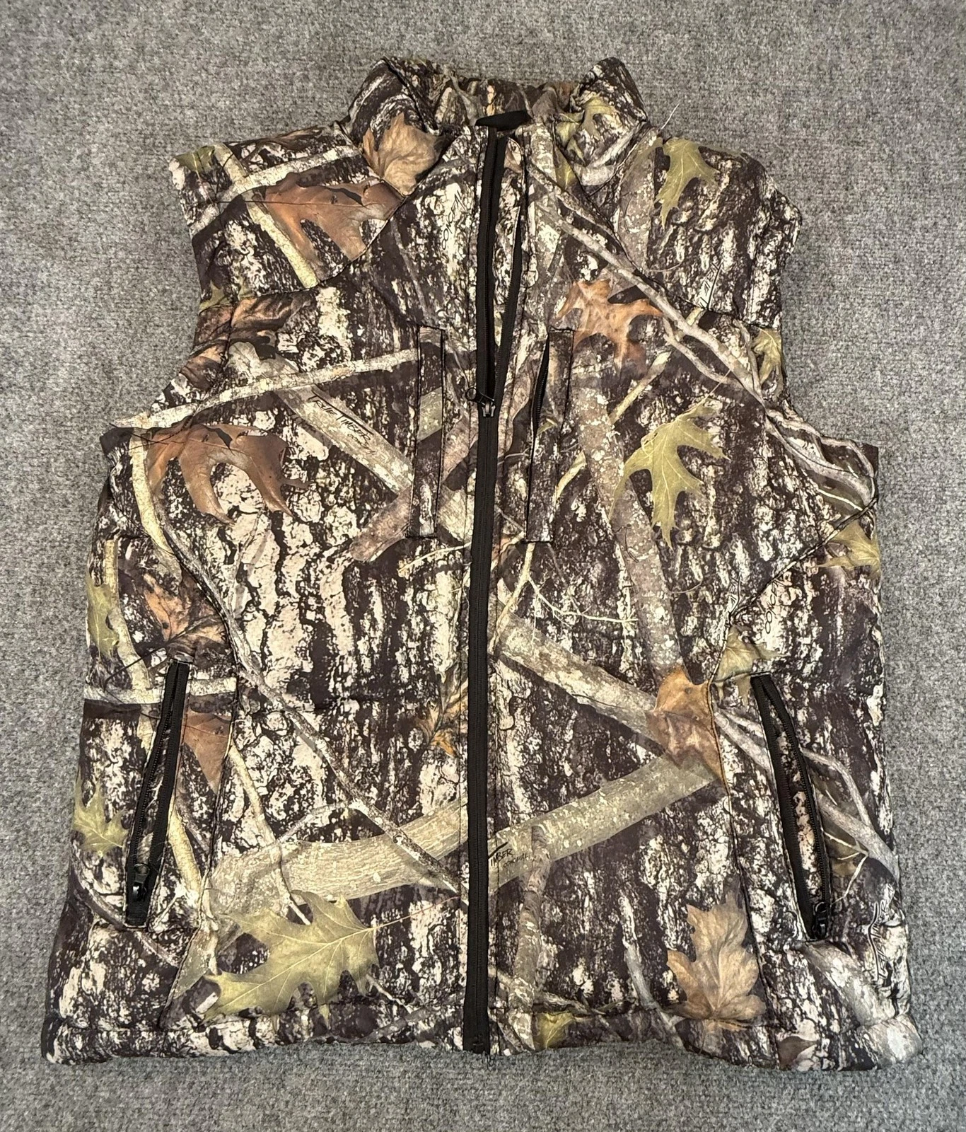 True Timber Puffer Vest Mens Large Brown Camo Conceal Down Hunting Outdoor
Opens in a new window or