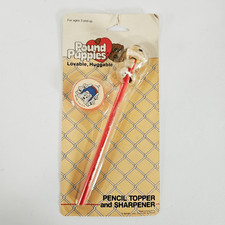 NIB Pound Puppies 1986 Tonka Pencil Dog Topper Sharpener Set Original Package