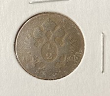 1800 Austria 1/2 Kreuzer Copper Coin Free Shipping