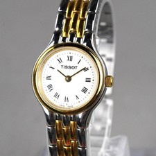 Orologio donna TISSOT vintage V233 argento 23 mm batteria nuova