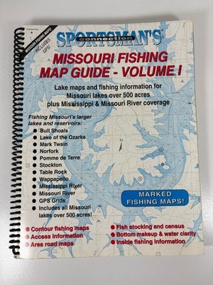 Missouri Fishing Map Guide Volume 1 Lakes Reservoirs Sportsman's Connection 2003