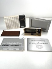 Seiko Digital Quartz Pocket Alarm da Viaggio Timer Japan With Box 74201 - Raro!