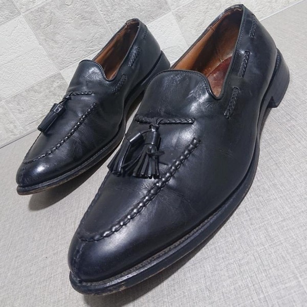 Men American Vintage Heels Black Leather 44