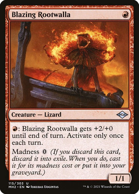 FOIL Blazing Rootwalla (115) Modern Horizons 2 MH2 MTG Magic