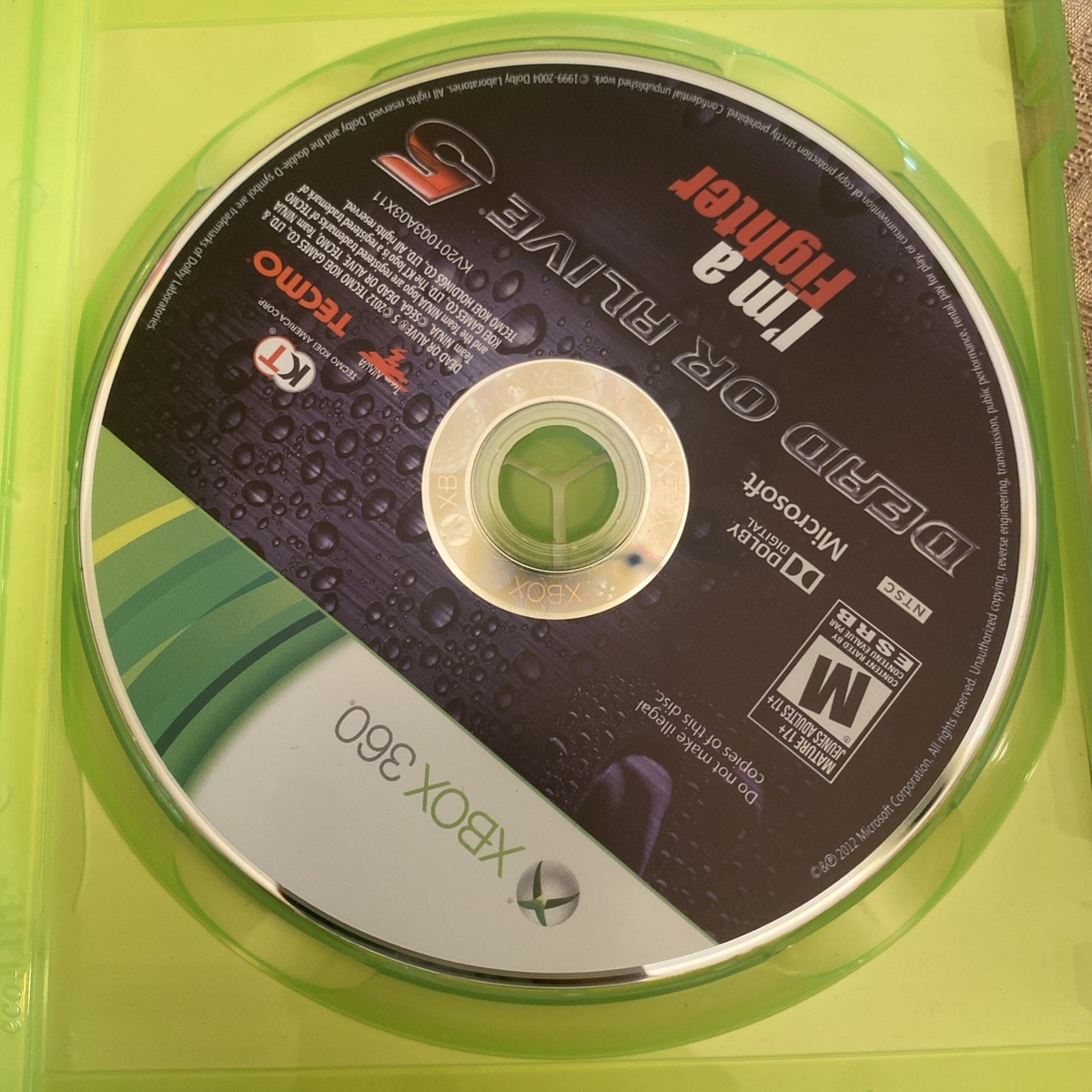 DOA5 Dead or Alive 5 (Microsoft Xbox 360)cib in very good