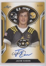 2016 Leaf US Army All-American Bowl Tour Yellow 6/10 Jacob Eason Auto 0a6