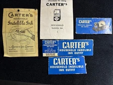 Carter’s Indelible Ink Box Parts & Vintage Brochures
