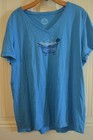 BLUE SHORT SLEEVE SHORTIES SET BY LIFE IS GOOD, GAP BODY ~ XL — photo 2