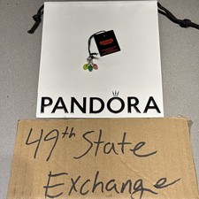 Pandora Stranger Things Glow-in-the-Dark 'RUN' Dangle Charm Sterling AUTHENTIC