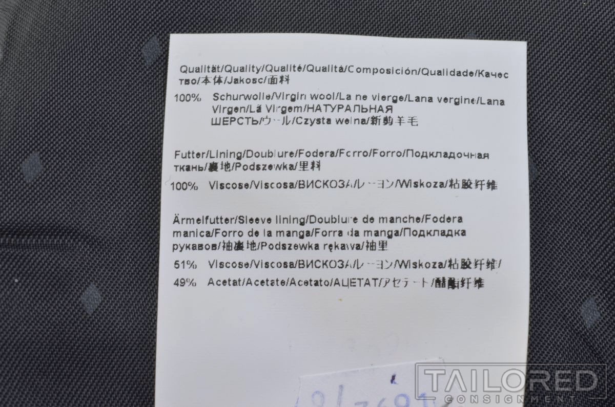 HUGO BOSS Woven Blue Red 100% Wool Mens Blazer Sport Coat Jacket - 38 S thumbnail 9