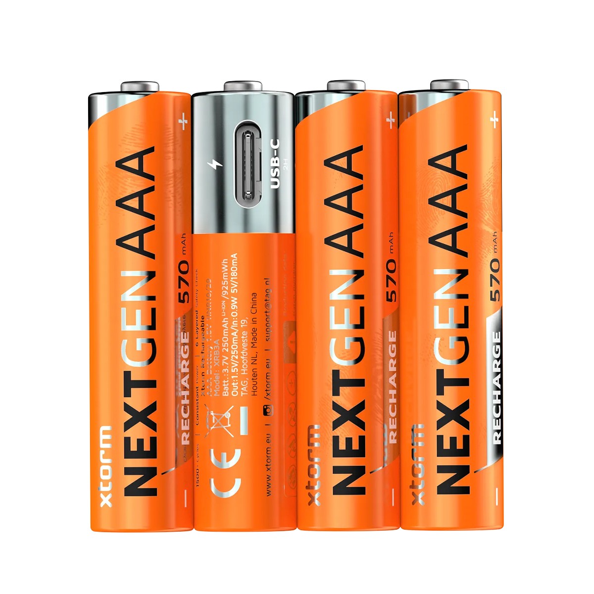 Piles rechargeables AAA USB-C NextGen fini les chargeurs volumineux perdus