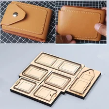 Leather Craft folded carholder wallet cutting dies knife mold iron 75x105mm