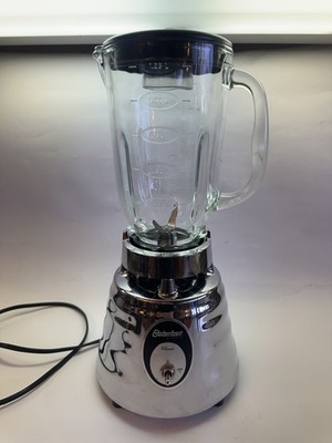 Vintage 1960s Osterizer Classic 4096 Chrome Blender 500W Tested Works