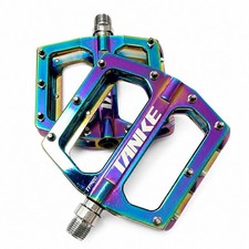 Oil-Slick Flat Pedals Tanke Aluminium Blue Pi...