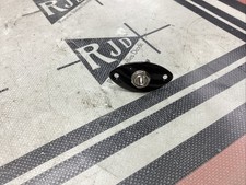 Oval Football Switchcraft Input Output Jack Plate Black Curved