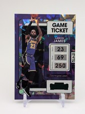 2021-22 Contenders LeBron James Game Ticket Green Ice #62 Lakers