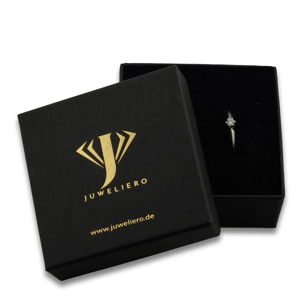 CHRIST Solitär Brillant Gold Ring 585 14 Kt Weißgold Diamant Damen Wert 650,- - Bild 2 von 4