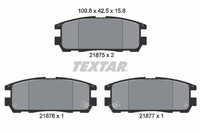 Bremsbelagsatz FÜR Opel Frontera A (U92) - Textar 2187501