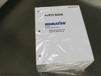 Komatsu HD 785-7 SAA12V140E -3B-02 Engine Dump Truck Parts Manual Catalog Book