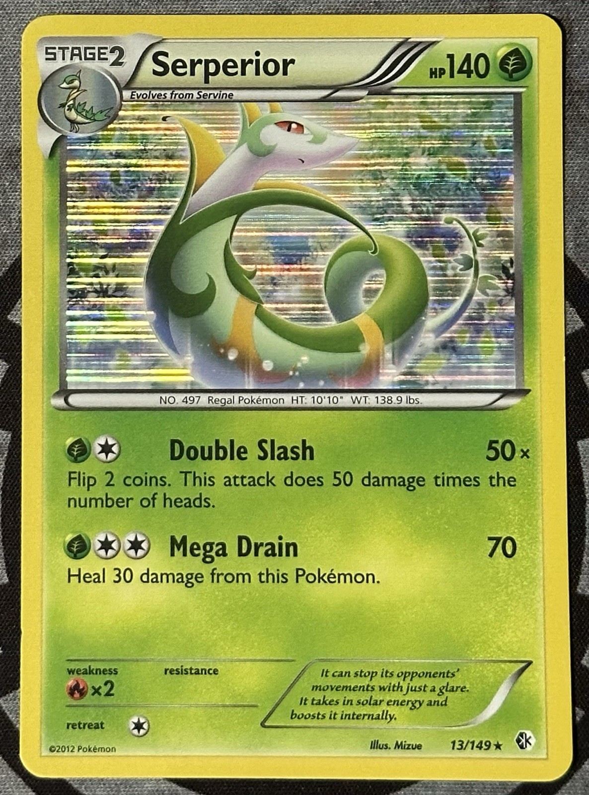 Pokemon TCG - SERPERIOR - Boundaries Crossed 13/149 Rare Holo - LP