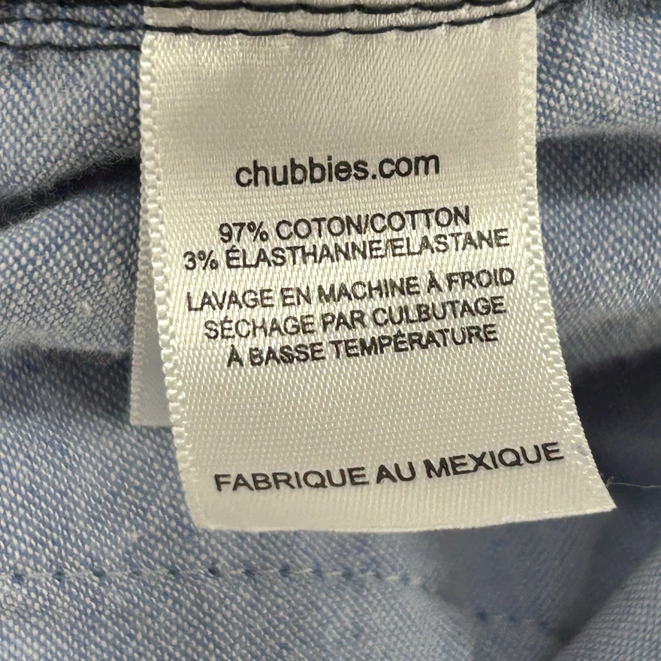 Pantalones Cortos Chubbies Hombre Talla Mediana Azul Marino Cintura Elástica Informales Foto 4 de 4