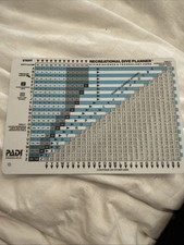 Imperial Dive Planner Plastic Recreational Table for Scuba NEW
