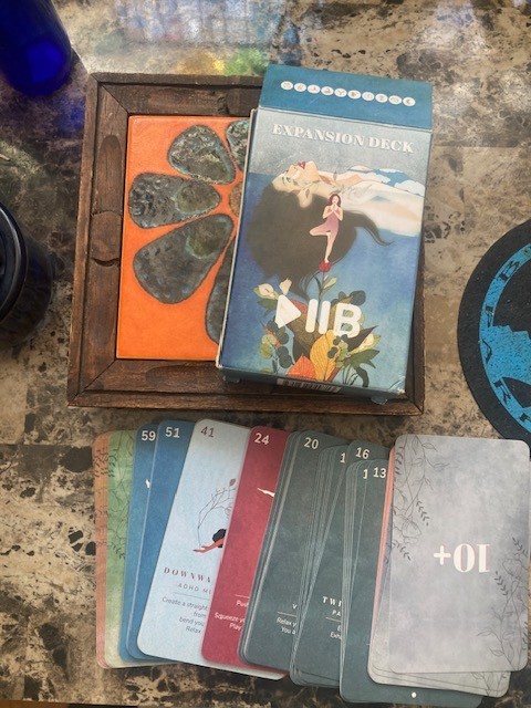 Play Pause Be 82  Yoga Card Expansion Deck ☽𖤐☾ Instruct Wicca tarot