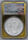 2025 American Silver Eagle Early Release NGC MS70 Vegas Gold Label 1 Of 2000