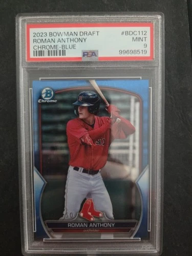 2023 Bowman Draft Chrome Roman Anthony #BDC-112 Blue /150 (RC) PSA 9
