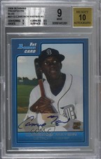 2006 Bowman Prospects Prospect Blue 419/500 Cameron Maybin BGS 9 MINT Auto 3k7