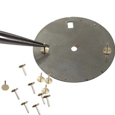 Pin de pie de esfera de 0,6 mm clavija de localización de cobre piezas de reparación de reloj para fijación de esfera