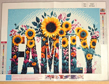 COMPLETED Diamond Art FAMILY Sealed Unframed 30x40cm