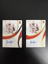 2019 Panini Football Immaculate Damarkus Lodge Rookie Auto /99 Lot Of 2
