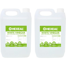 Hexeal White Vinegar 2 x 5L - Food Grade - Cooking, Cleaning, Pickling & Baking 0.89 per litre