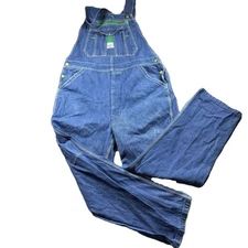 Liberty Men Overalls Jean Denim Bib Carpenter Workwear Farmer Outdoor Blue 40x32