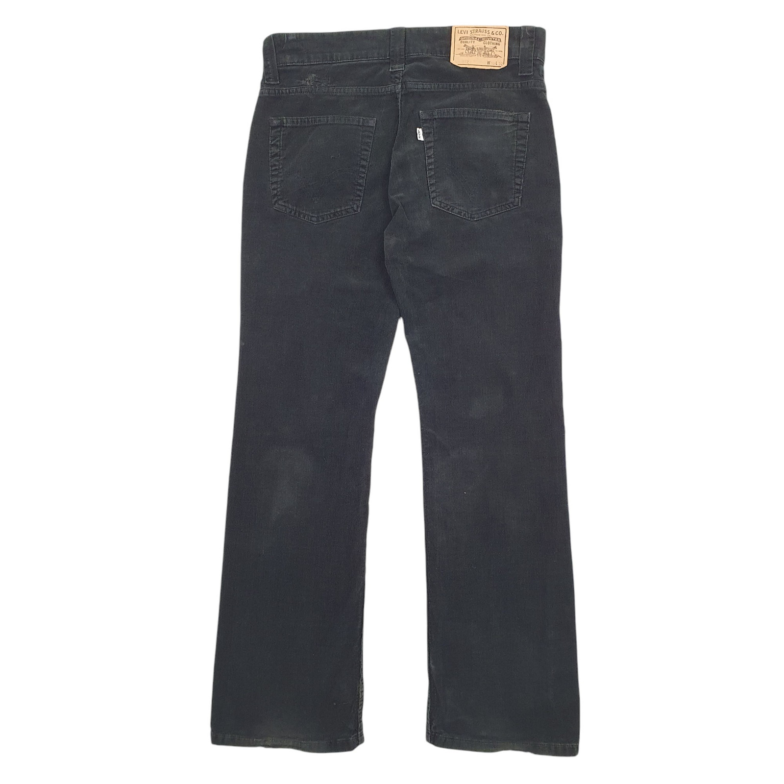 LEVIS 512 Corduroy Trousers Cord Jeans Cotton Black Womens  14 image 3