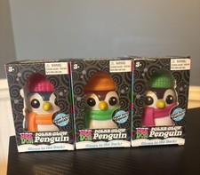 Schylling NeeDoh Squishmas Polar Glow Penguin Glow-in-the-Dark Set of 3 Set2