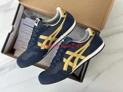 Onitsuka Tiger SERRANO Unisex Sneakers Navy Blue/Gold 1183B400-400 D109L-5094