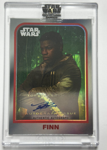 2022 Topps Star Wars Signature Series Auto Autograph Green /25 John Boyega Finn