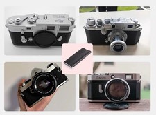 Film Camera Shutter Curtain Black Thin Rubber Coated Fabric for Leica Pentax