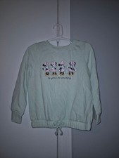 Disney Minnie Mouse Girls' Light Mint Green Sweatshirt - Be You, Be Amazing