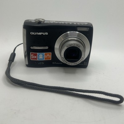 Olympus FE-310 8.0MP 5xZoom Digital Camera Black Working !