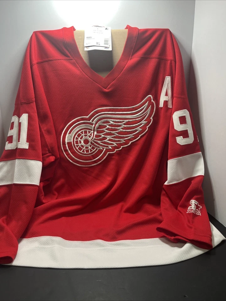 Camiseta deportiva Sergei Fedorov #91 Detroit Red Wings Starter NHL para hombre XL rara alternativa A Foto 3 de 4
