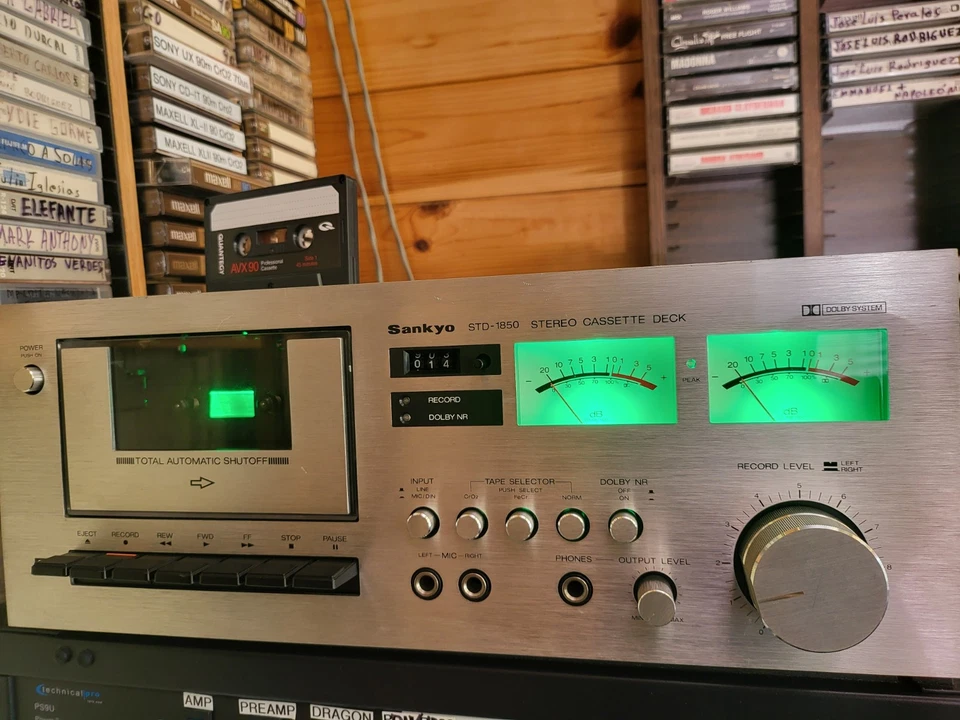 SANKYO STD-1850 2 cabezales Cassette Deck REPARADO, REPARADO, ENVÍO GRATUITO EN US48 Foto 3 de 4