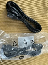 (1) Dell DP/N 05120P 3-Prong AC Power Cord Adapter Cable, Black (new sealed)